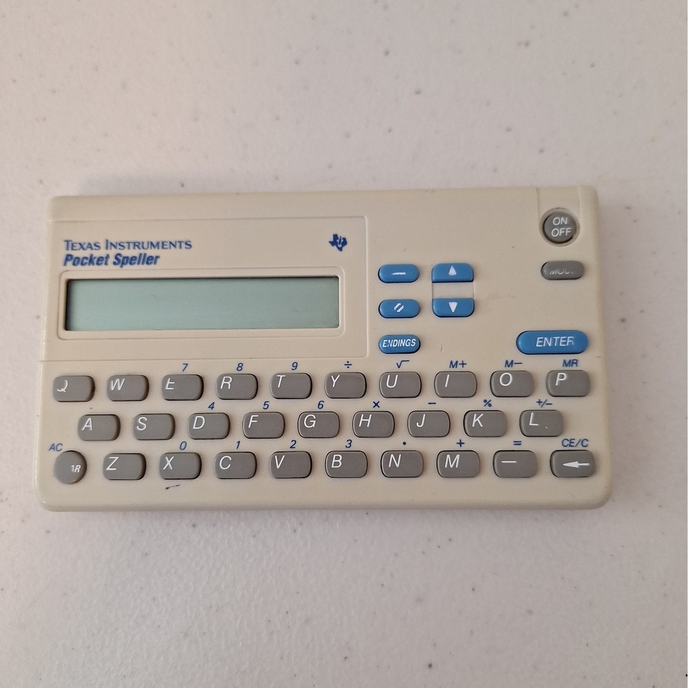 Vintage 1990 Texas Instruments TI Pocket Speller PS-3000 TESTED WORKS